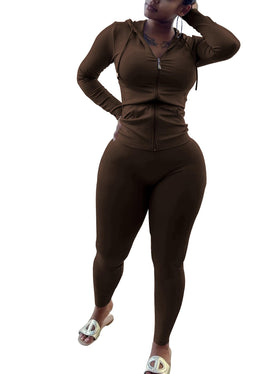 Mrskoala lightweight casual sweatsuit for women with long sleeves.