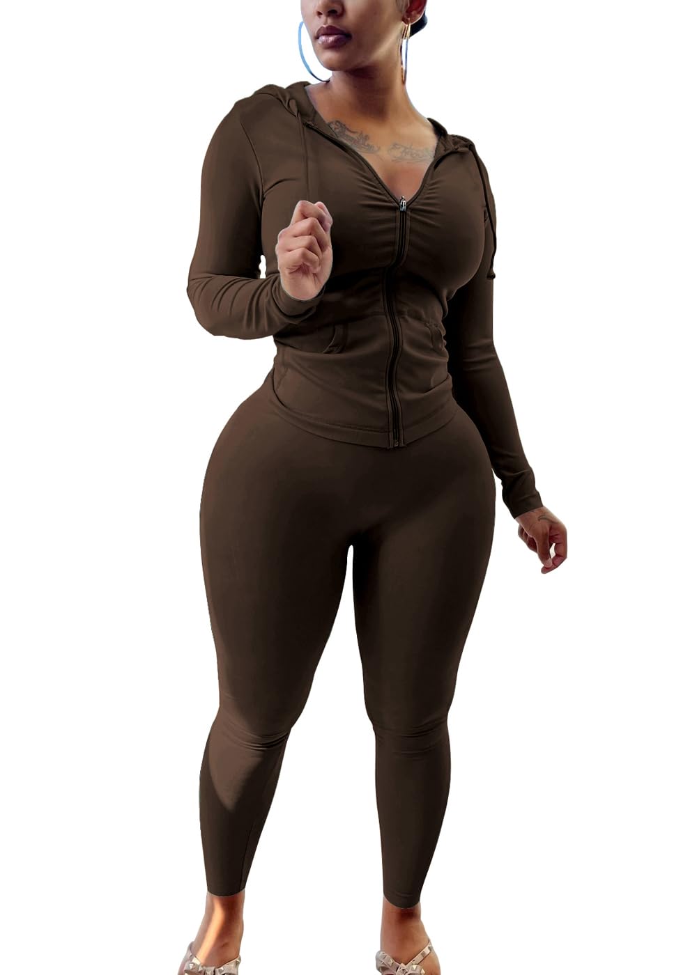 Mrskoala moisture-wicking athleisure set ready for active days.