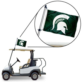 MSU Spartans officially licensed flag set for authentic sports display