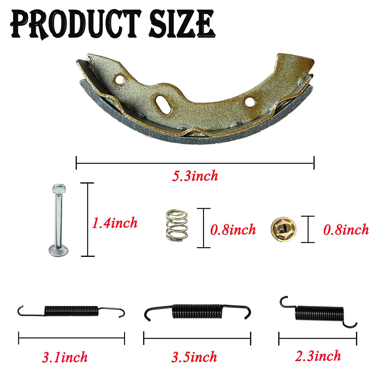 MTCHINGS brake spring kit EZGO fitment demonstrates precise hardware for reliable assembly