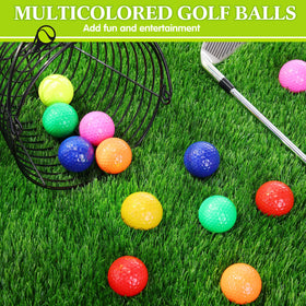 Mudder pink emoticon golf ball, playful training aid for teens.