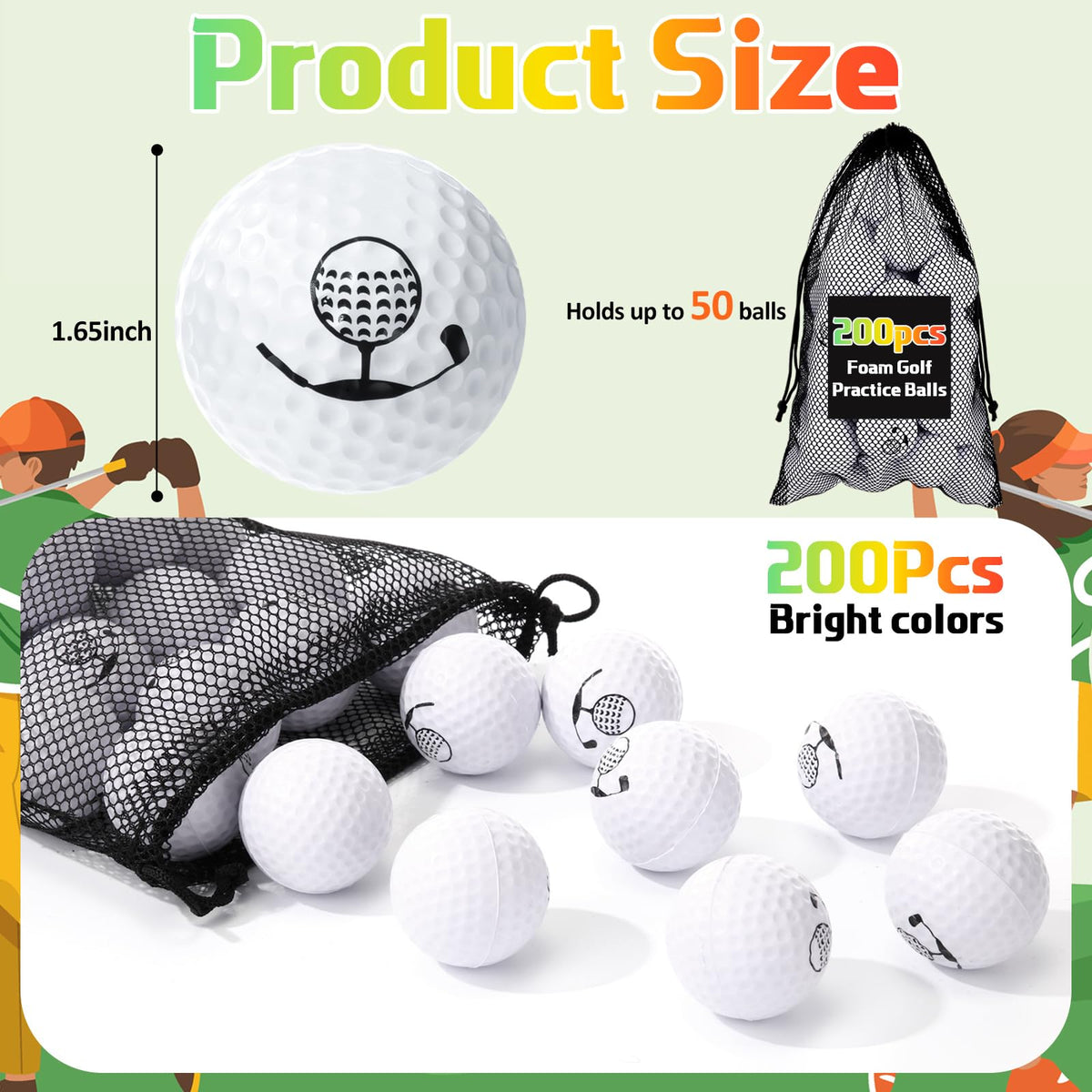 Mudder foam golf balls elastic realistic feel for consistent swing feedback
