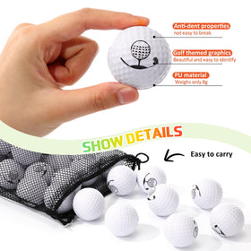 Mudder foam golf balls for indoor outdoor practice anytime anywhere