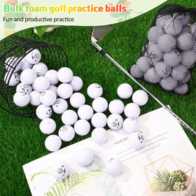 Mudder white foam golf balls set ships clear and safe learning tool