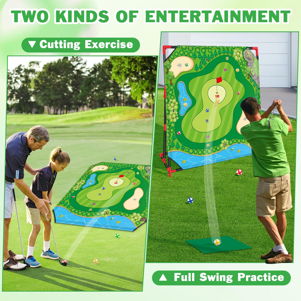 Mukum Golf Game two clubs with comfortable grip