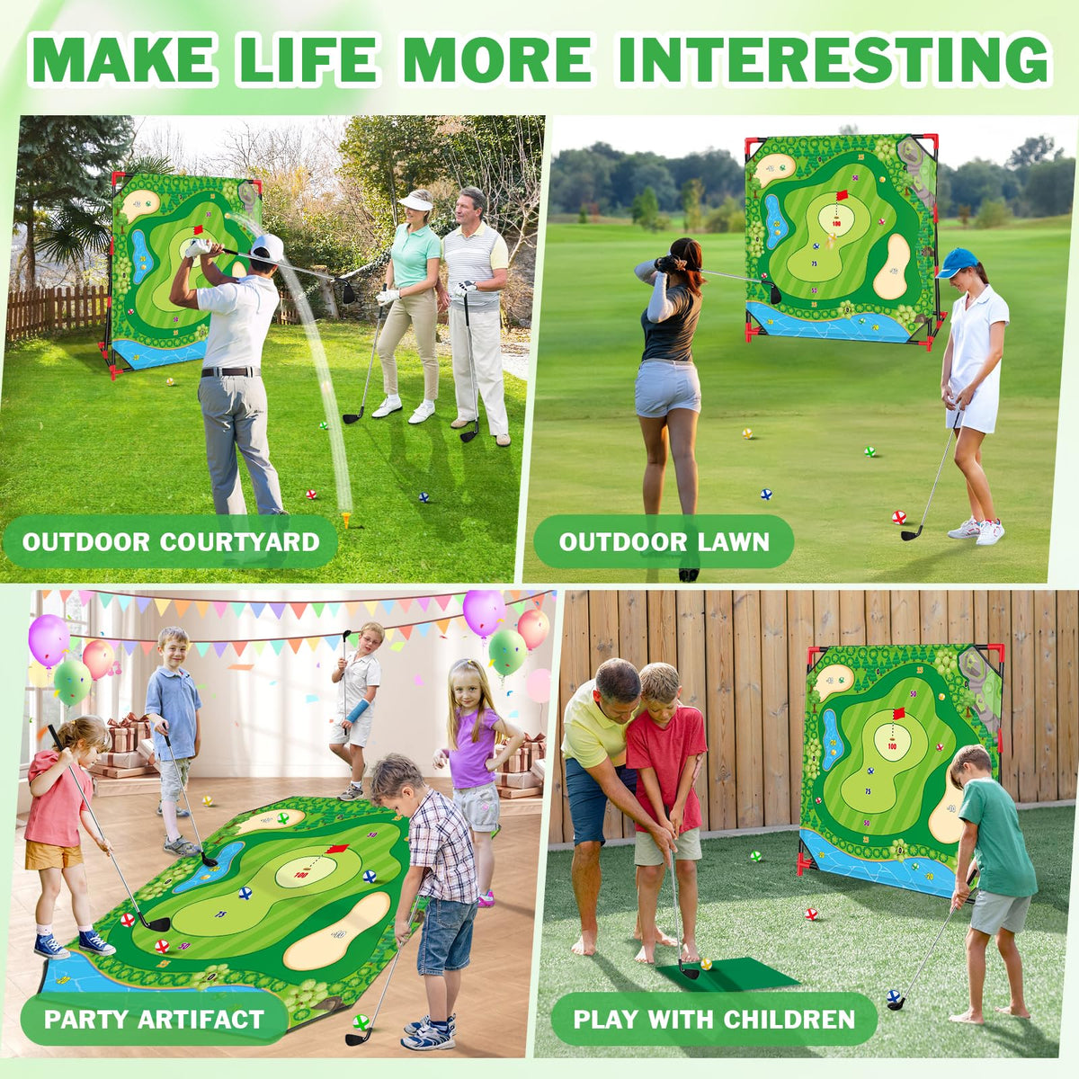 Mukum Golf Game two hitting mats for flexible play