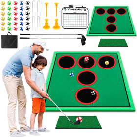 Mukum Golf Game setup showing targets and mats for versatile play