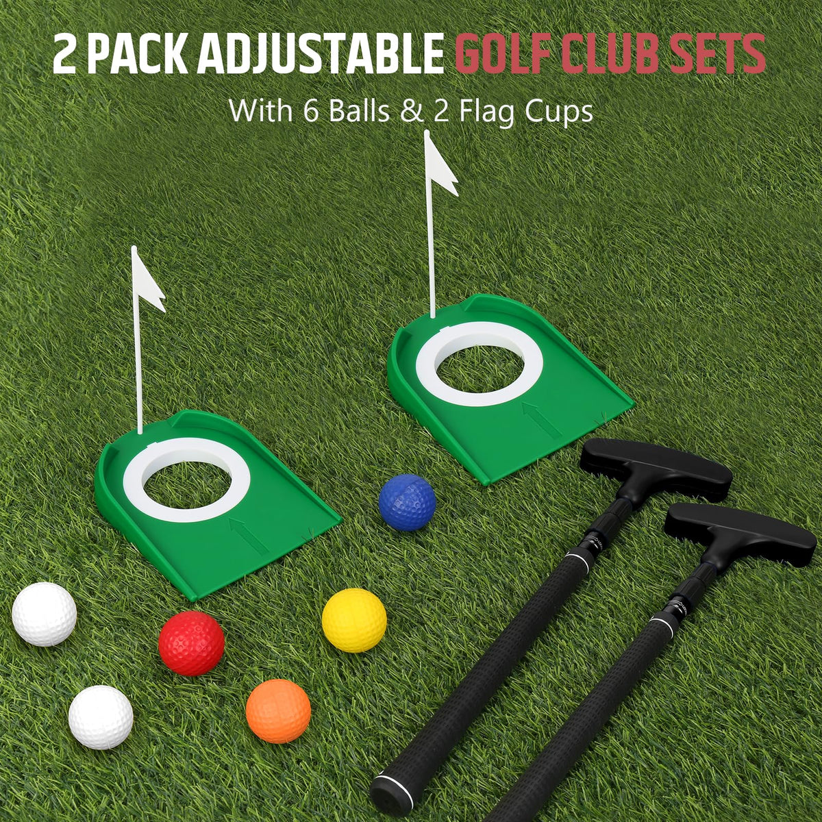 MultiOutools flag cups included for on-course alignment training