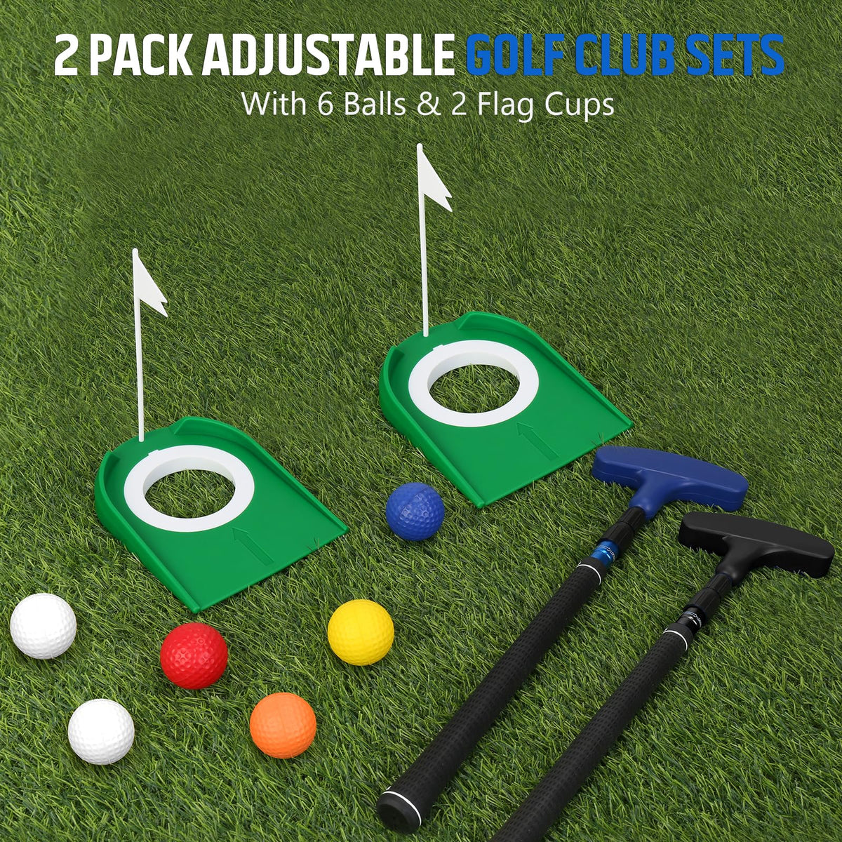MultiOutools complete golf set gift pack for family training and beginners.