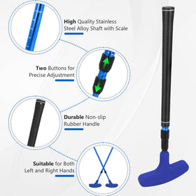 MultiOutools silicone-coated head protects surfaces during practices and improves durability.