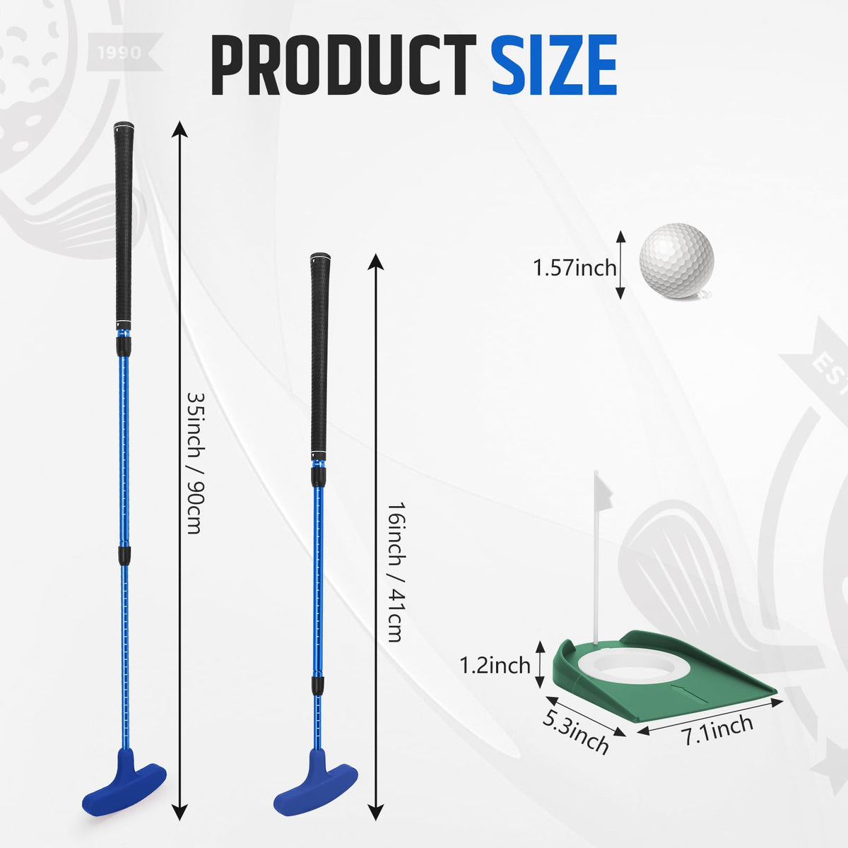 MultiOutools two-way golf putter supports left and right-handed players with confident control.