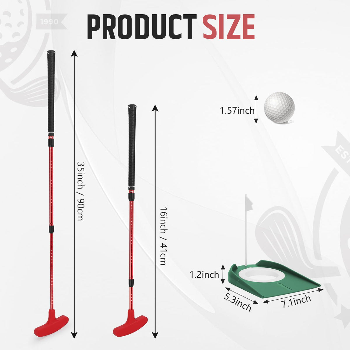 Two-way MultiOutools putter supporting left and right handed players