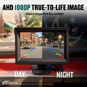 MUMPPRCE 170-degree wide-angle camera reduces blind spots.