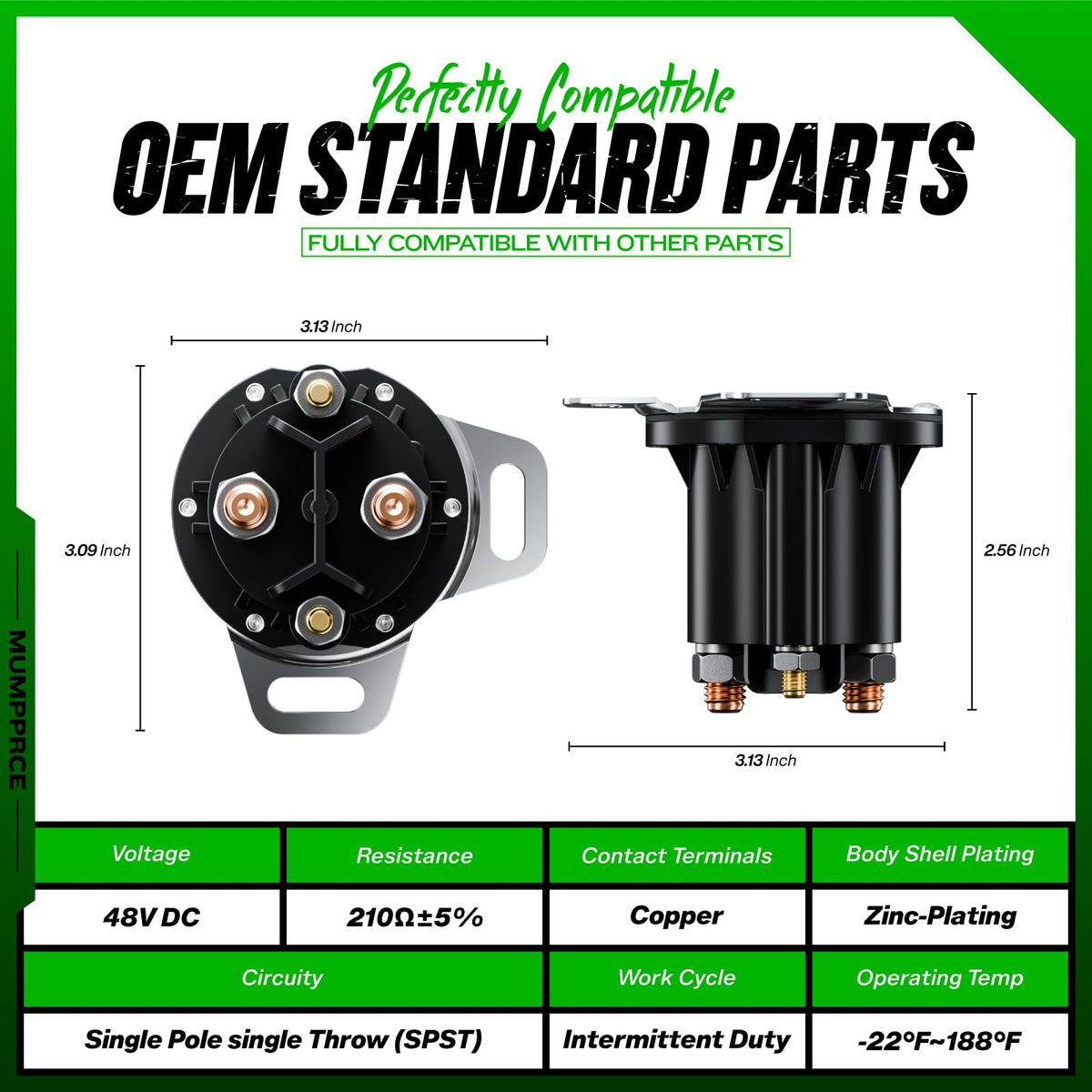 MUMPPRCE EZGO RXV solenoid relay terminals deliver secure connection