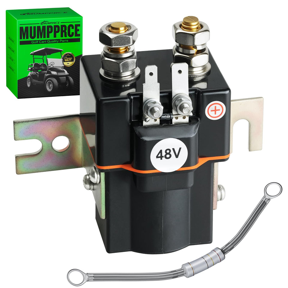 MUMPPRCE 48V Club Car solenoid coil close-up highlights durable copper winding