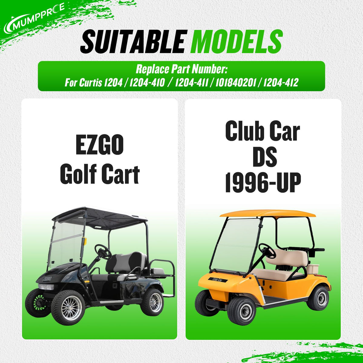 MUMPPRCE 48V golf cart controller label with amp options