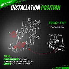 MUMPPRCE bearing L44610 compatible hub delivers reliable operation.