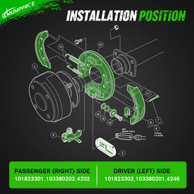 Installation-ready brake cluster for Club Car with straightforward fit.