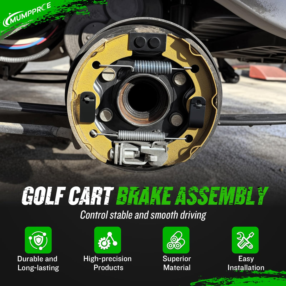 MUMPPRCE passenger-side brake cluster delivers smooth operation for safe braking.