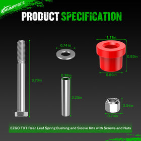 MUMPPRCE Club Car DS bushings for rear leaf springs.