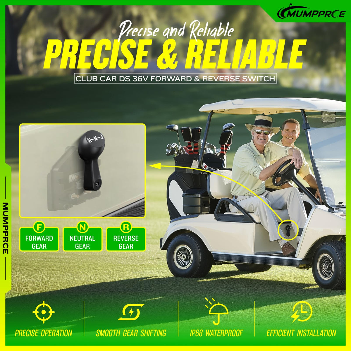 MUMPPRCE switch handle with micro switch for quickFit installation and reliable operation.