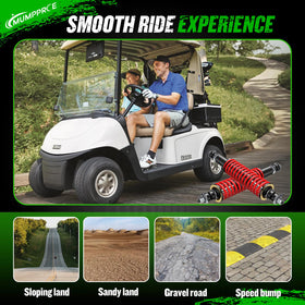 18-inch extended option suited for lifted EZGO carts.