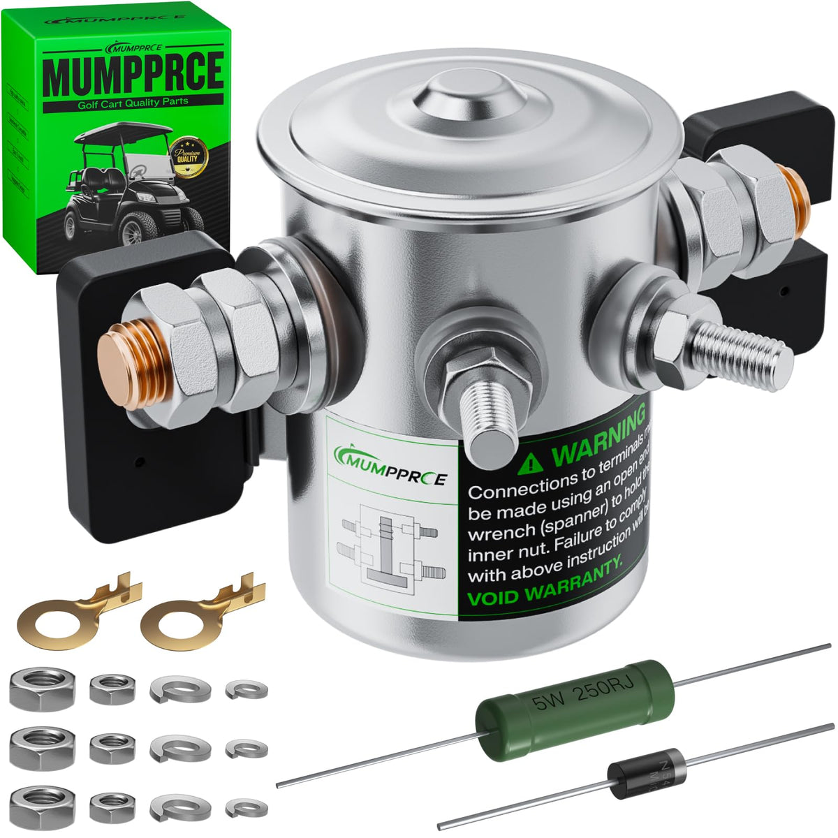 MUMPPRCE EZGO 36V solenoid-relay for EZGO carts, reliable power switch.