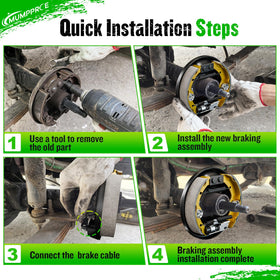 MUMPPRCE EZGO brake installation guide demonstrates straightforward steps
