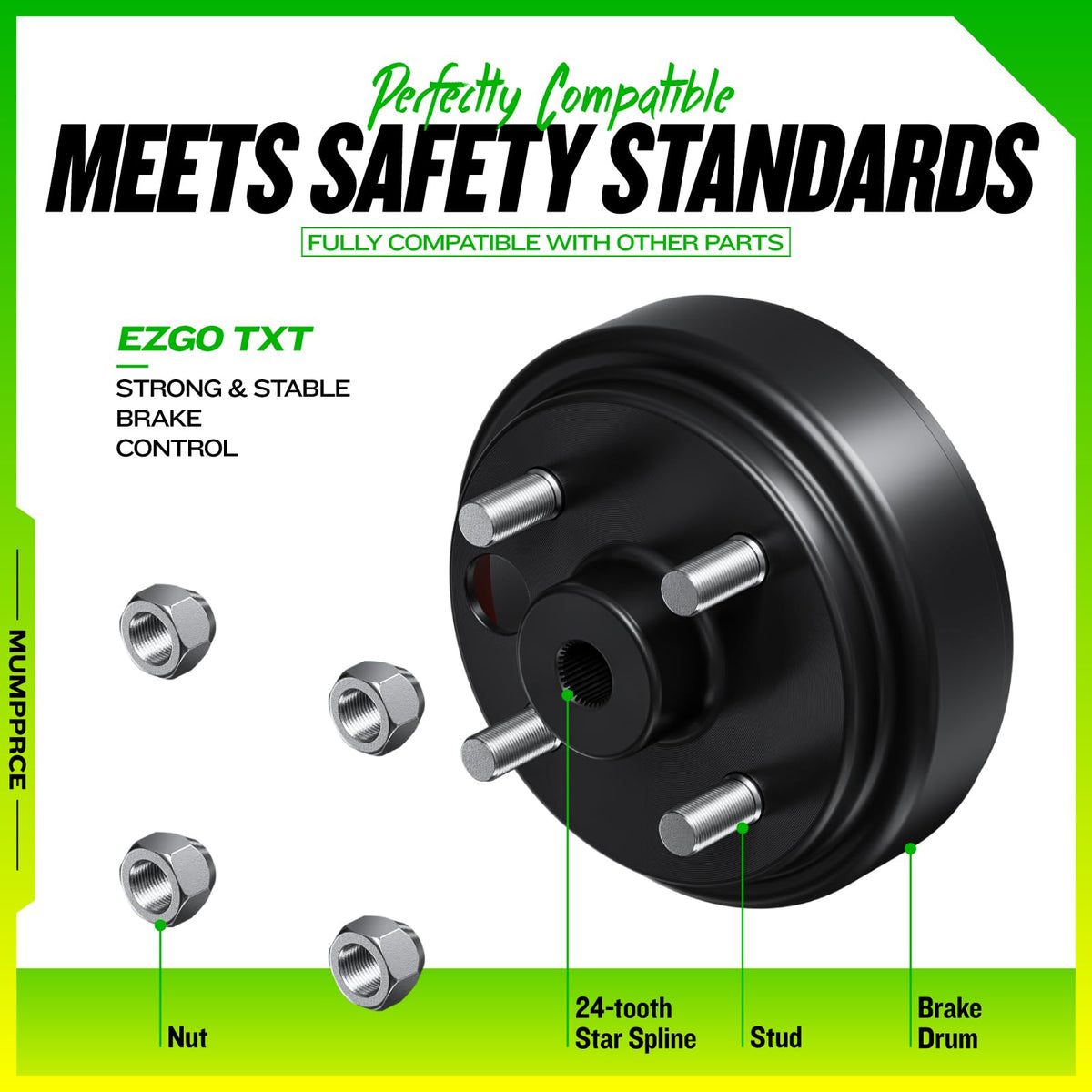 MUMPPRCE note on non-keyed axles highlighting compatibility and maintenance reminders