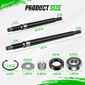 MUMPPRCE EZGO axle shaft durability with corrosion-resistant material.