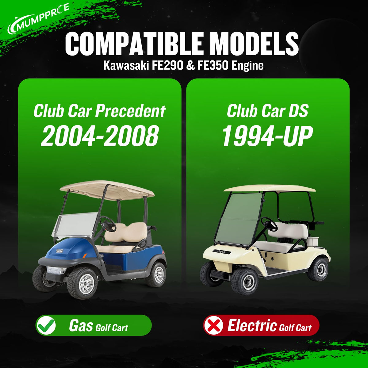 MUMPPRCE EZ-GO Medalist/TXT starter, front view for smooth starts