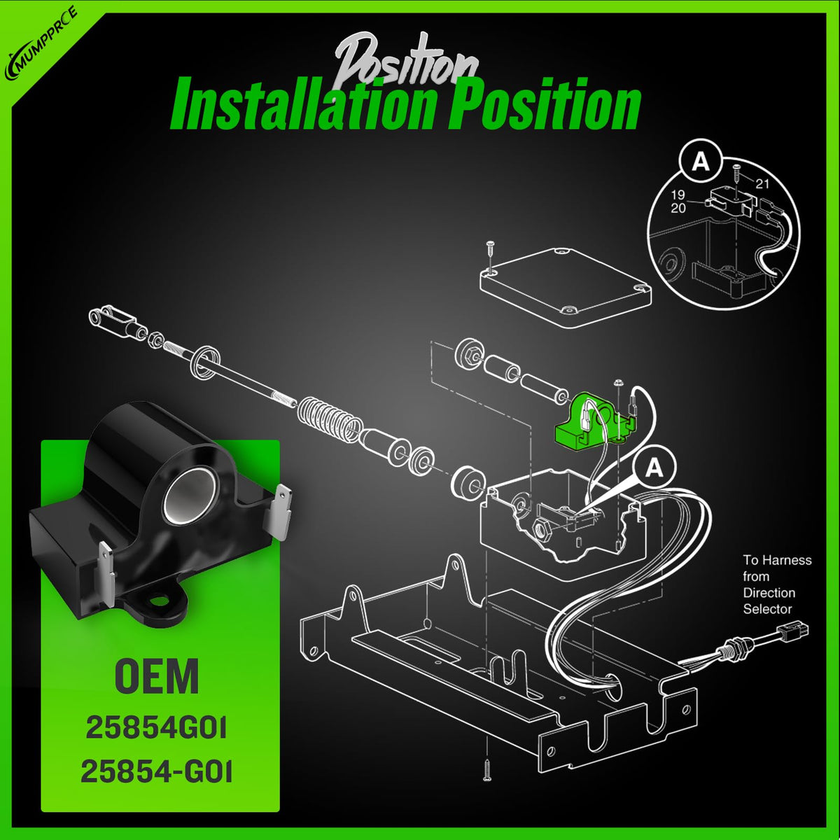 MUMPPRCE replacement process for EZGO throttle sensor simplifies installation