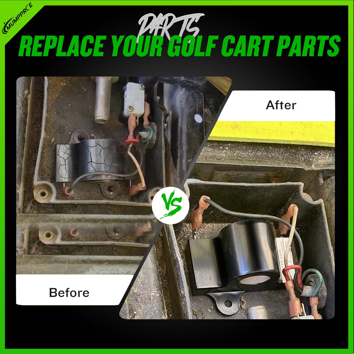 MUMPPRCE rugged build withstands regular use in outdoor golf cart environments