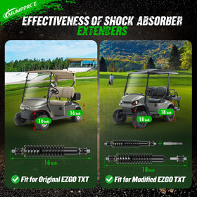 MUMPPRCE EZGO TXT complete shock kit with extenders