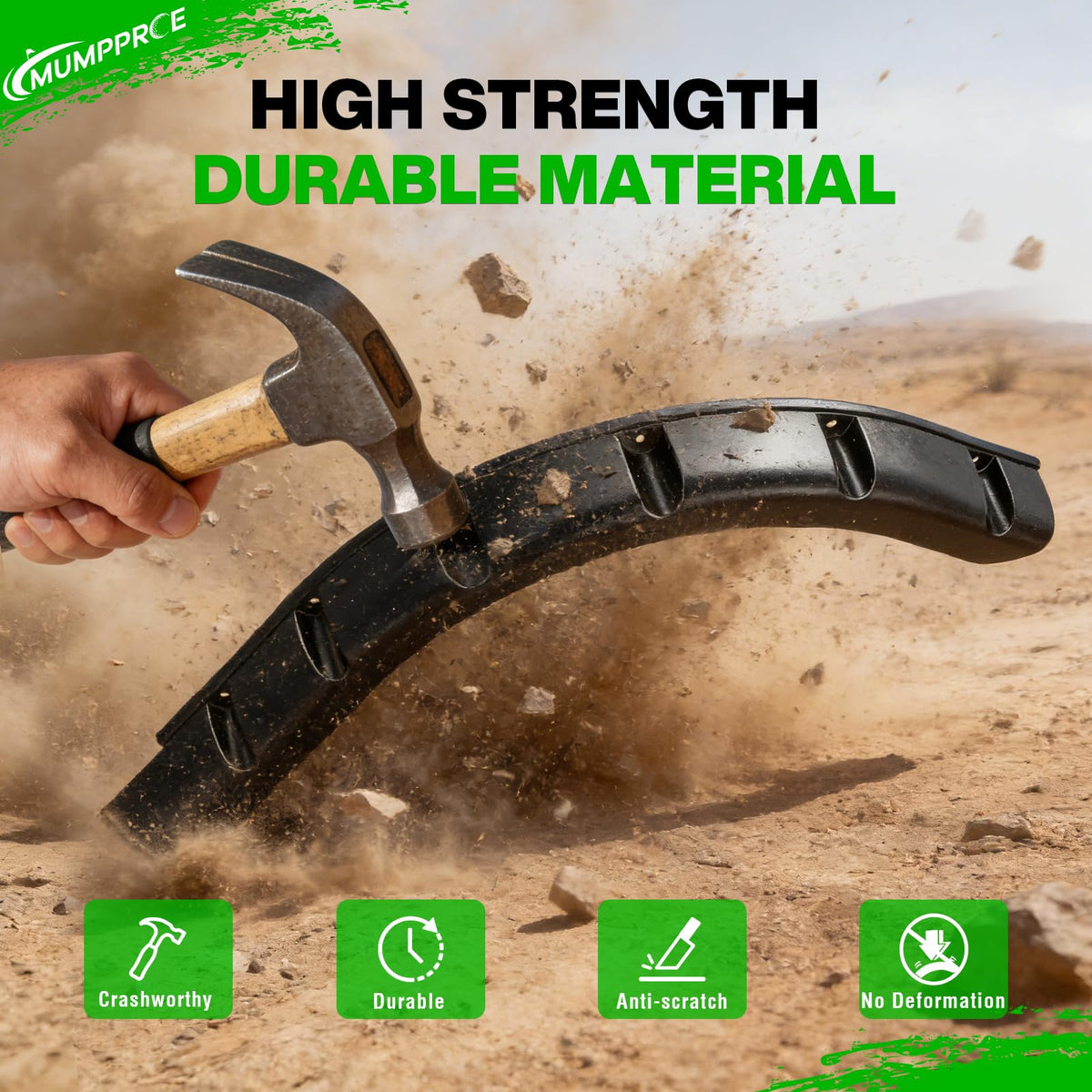 MUMPPRCE EZGO TXT rear fender flare left boosts coverage and ride cleanliness.