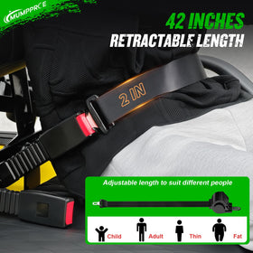 MUMPPRCE front seat belt pack ready for quick installation.