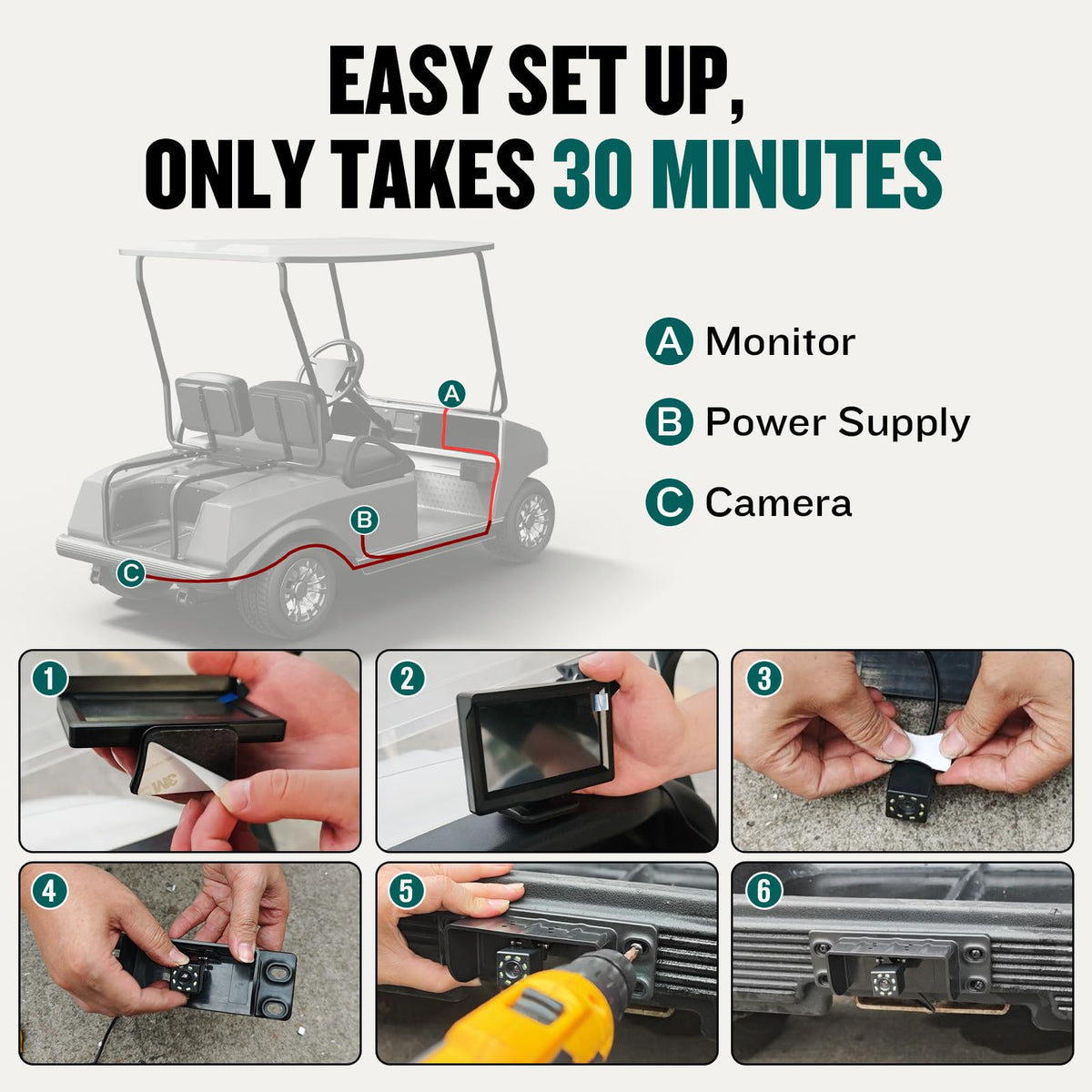 MUMPPRCE mount bracket keeps camera aligned for stability.