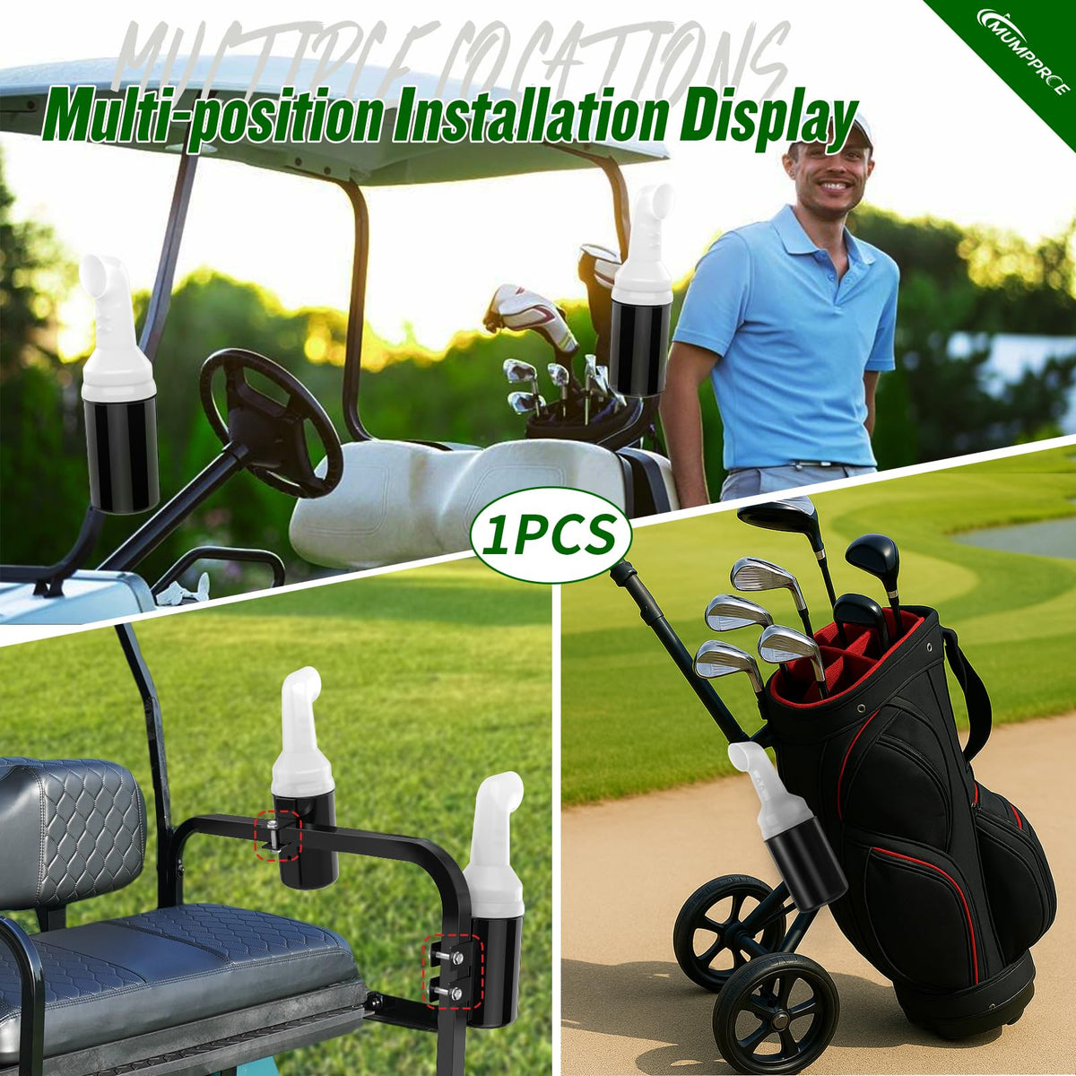 MUMPPRCE 1 inch square tubing frame design fits most Club Car EZGO Yamaha