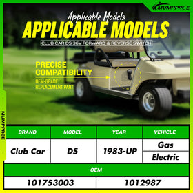 MUMPPRCE OEM replacement aligns with Club Car DS parts 1011997 and 101753003.