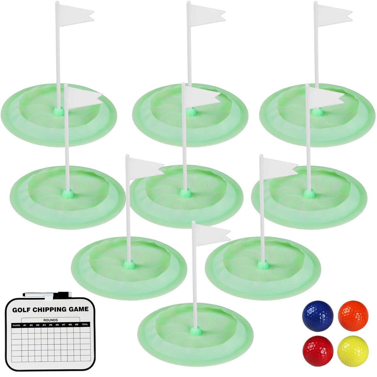 MUMPPRCE Putt-Putt 9-hole set packaging highlights portable family fun.