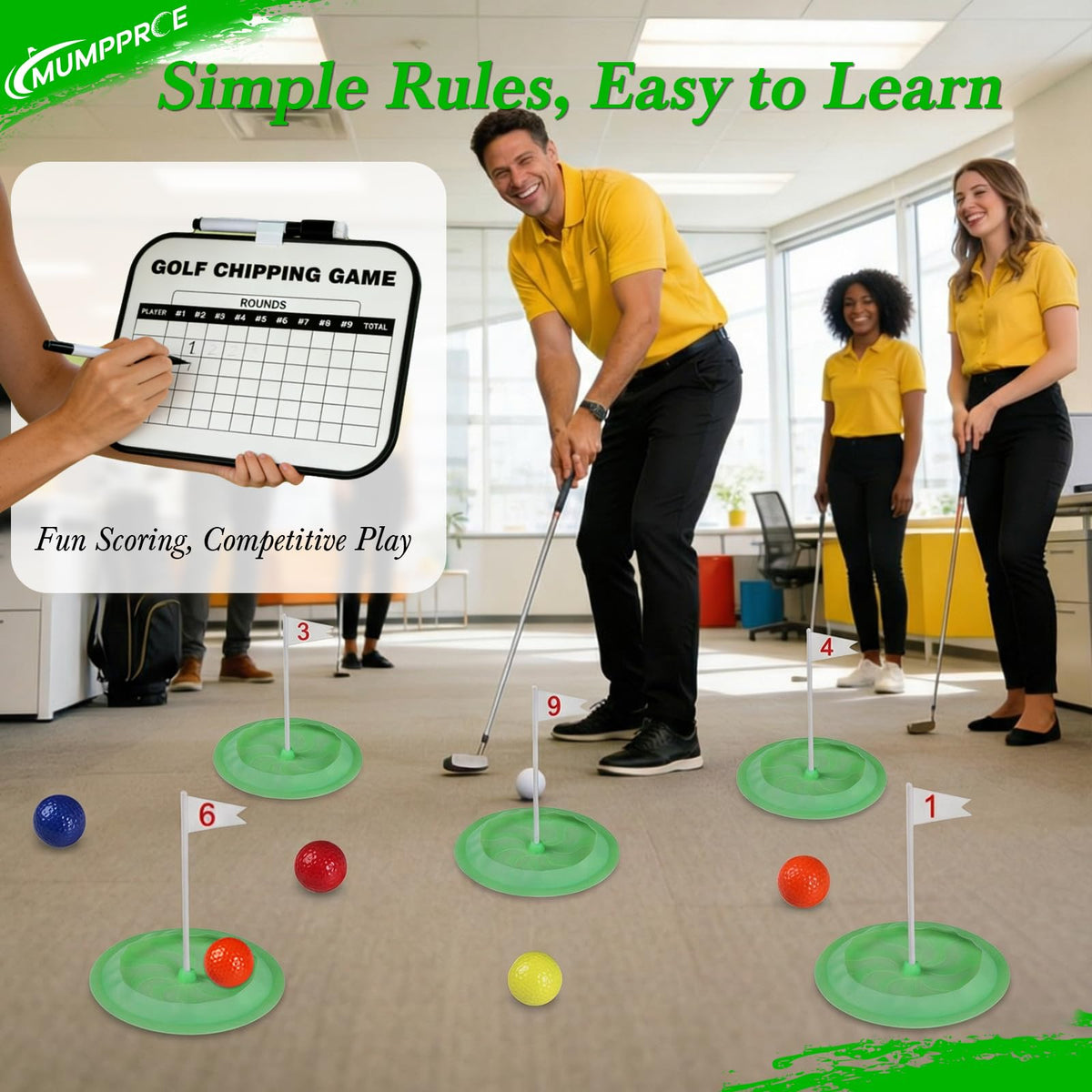 MUMPPRCE Putt-Putt design-your-course concept encourages interactive creativity.