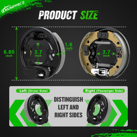 Rear brake cluster kit includes driver and passenger sides.