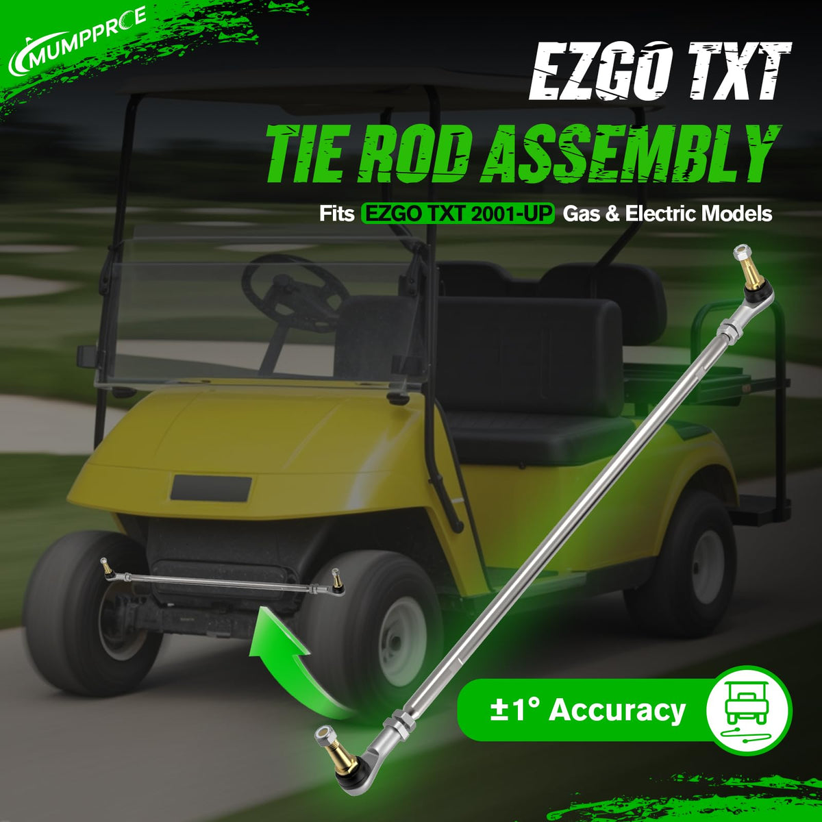 MUMPPRCE tie rod assembly component for EZGO golf carts