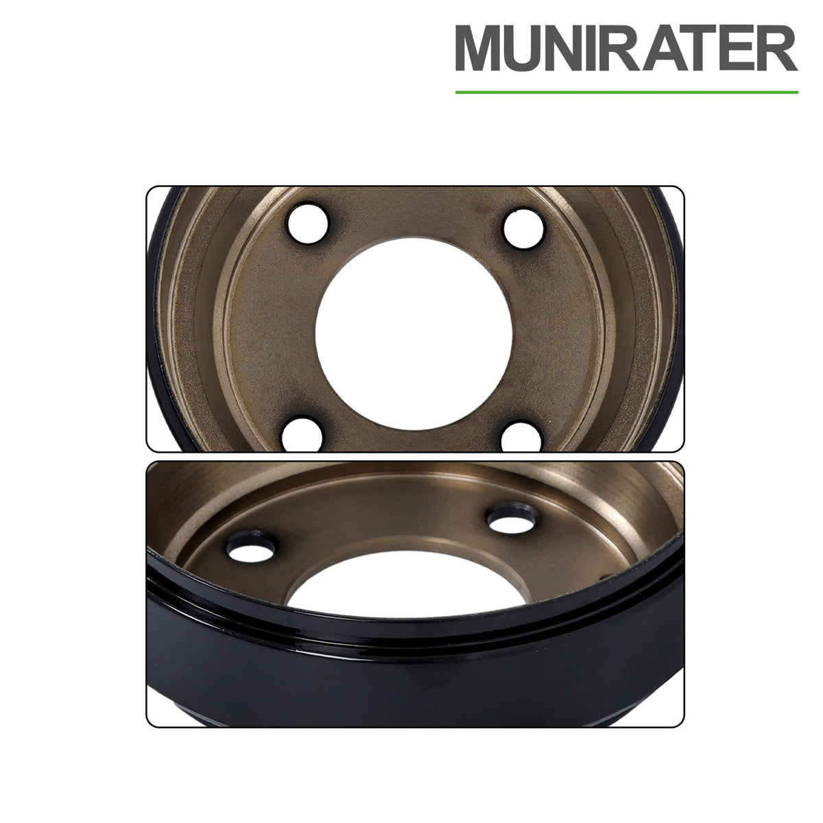 Munirater iron material close-up showing durable construction for reliable braking.