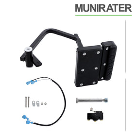 Munirater brake pedal mechanism closeup highlighting iron construction.