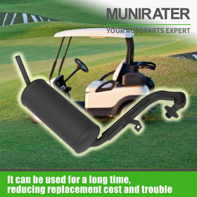 Munirater FE290 installation-ready muffler on cart for easy swap.