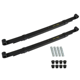 Close-up of Munirater heavy-duty leaf spring showing durable steel construction for smoother rides