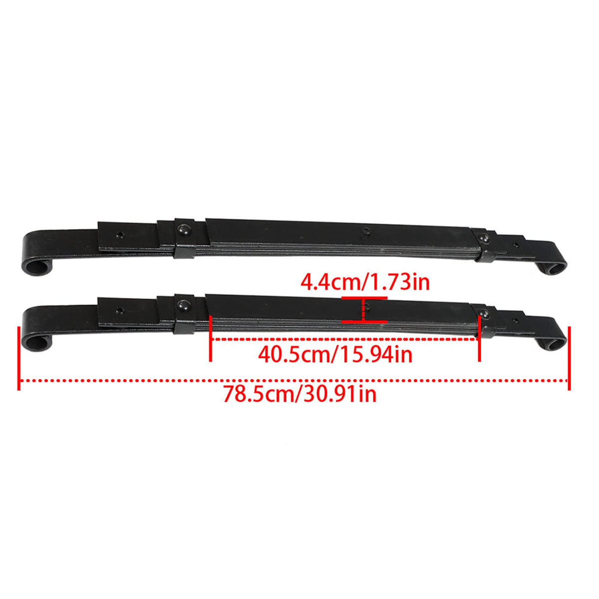 Rear leaf spring increases load capacity with rear seat compatibility for Munirater