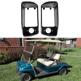 Munirater headlight bezel for driver side enhances Club Car DS styling.