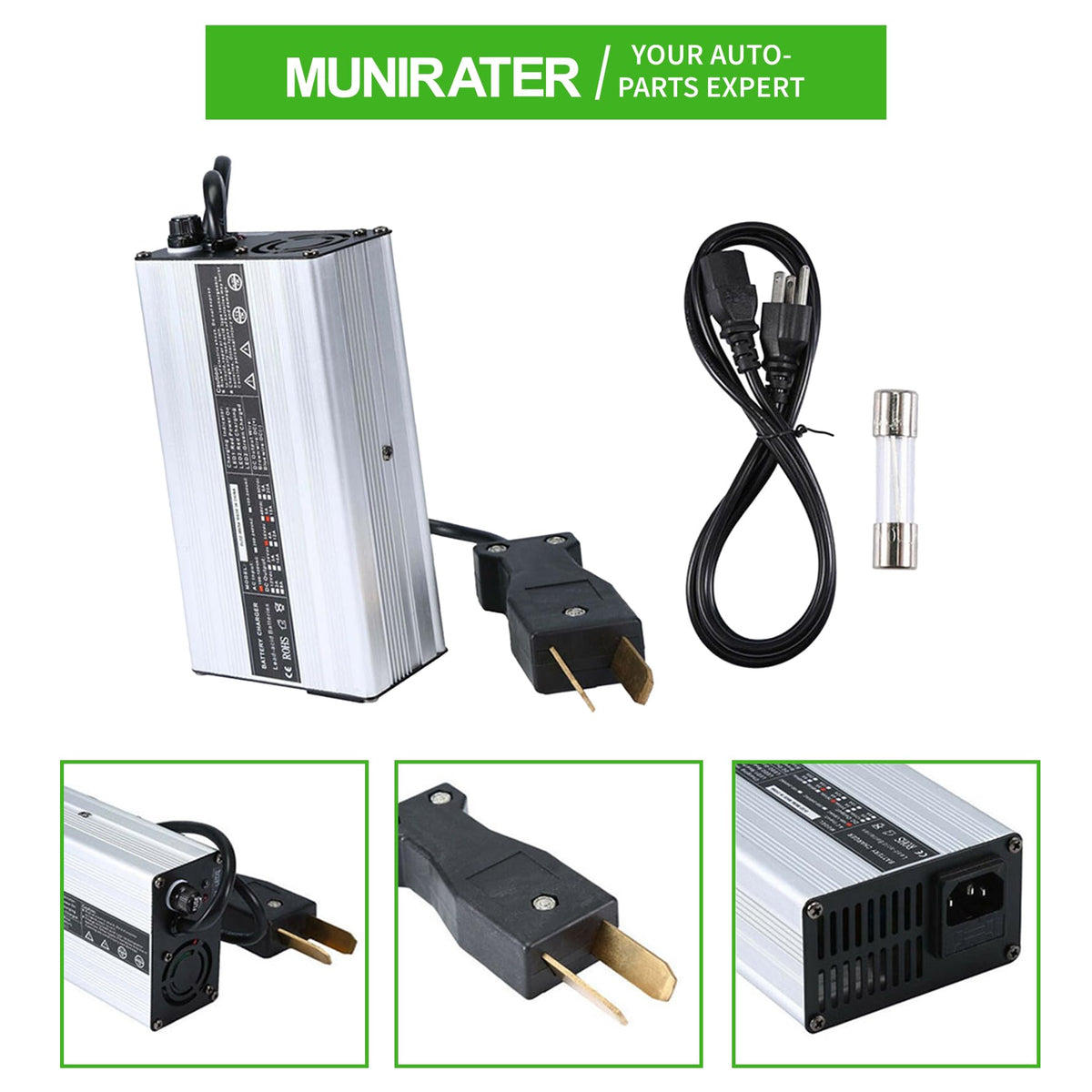 Munirater high definition display makes charging status easy to read
